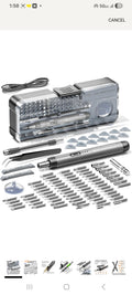 88-IN-1 Mini Electric Screwdriver Set is a comprehensive electric precision tool kit designed for electronics repair and DIY projects.