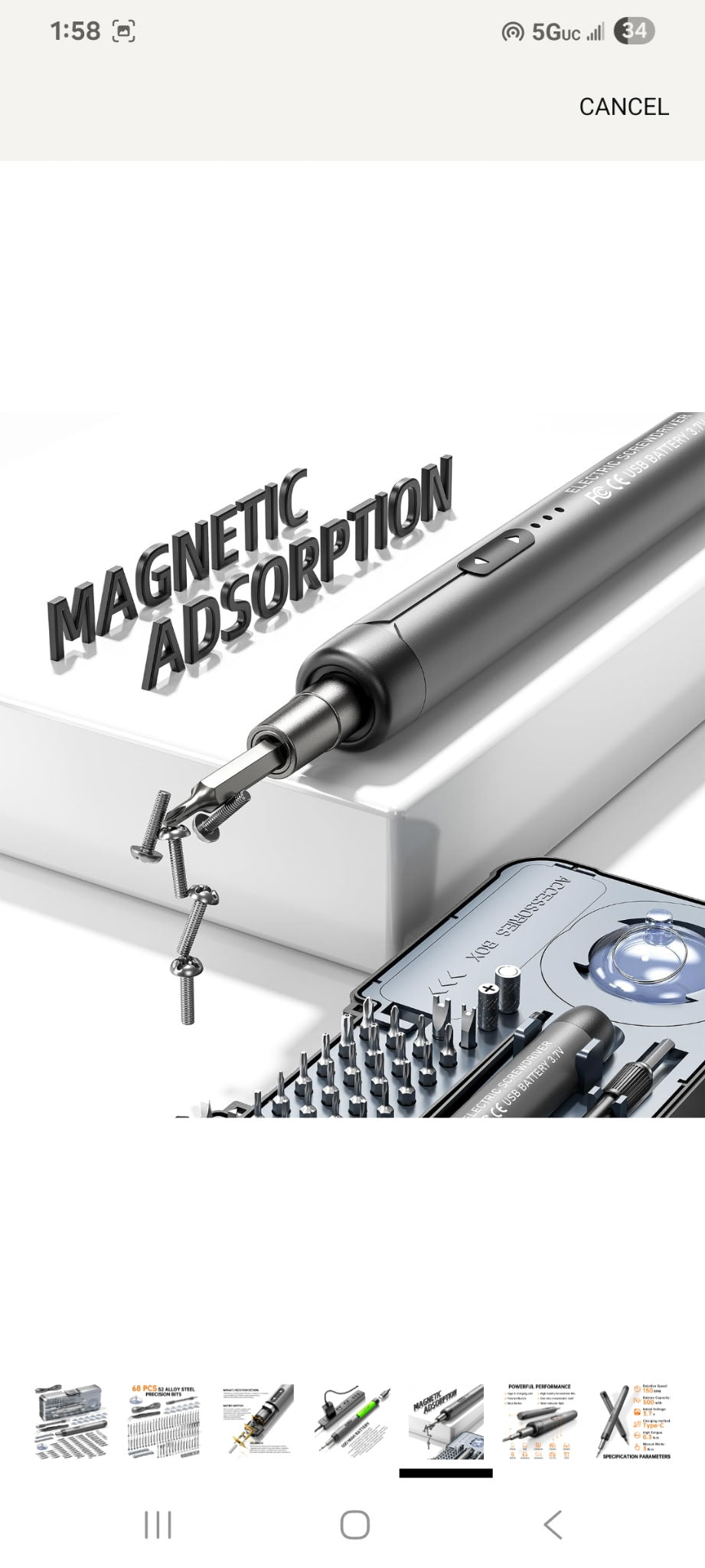 88-IN-1 Mini Electric Screwdriver Set is a comprehensive electric precision tool kit designed for electronics repair and DIY projects.