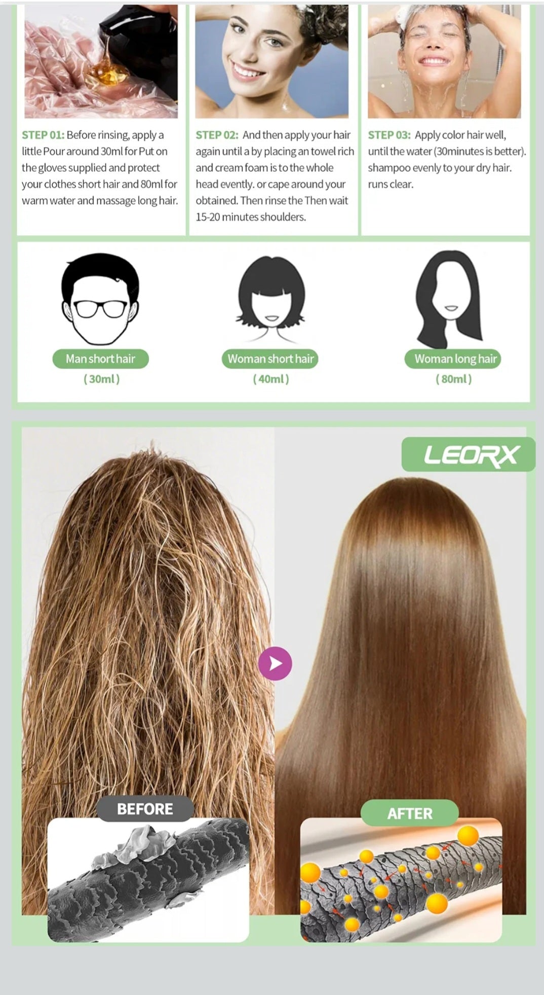 3 in 1 hair dye shampoo