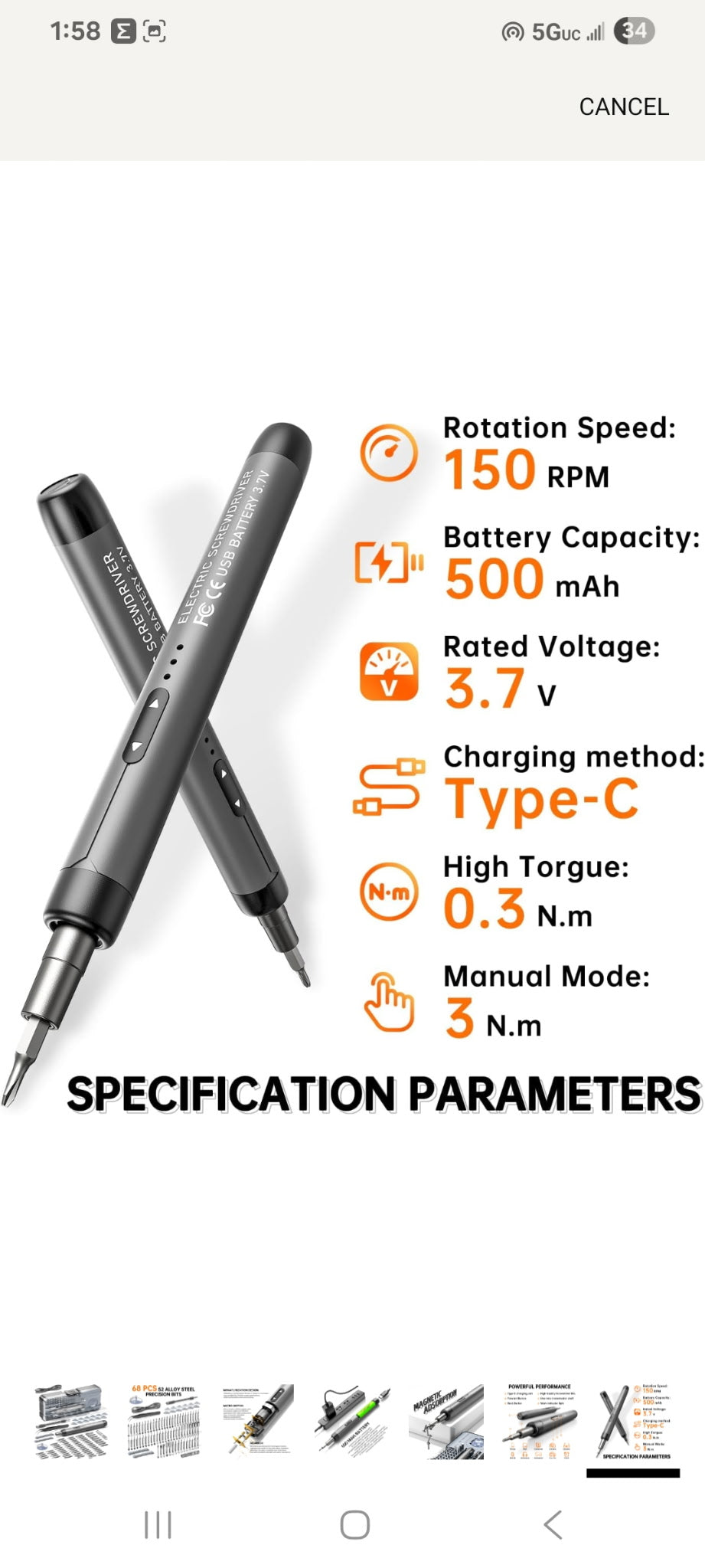 88-IN-1 Mini Electric Screwdriver Set is a comprehensive electric precision tool kit designed for electronics repair and DIY projects.
