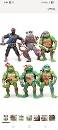 4.7" Turtles Action Figures 6PCS Figure Bundle Toys Collection Birthday for Kids