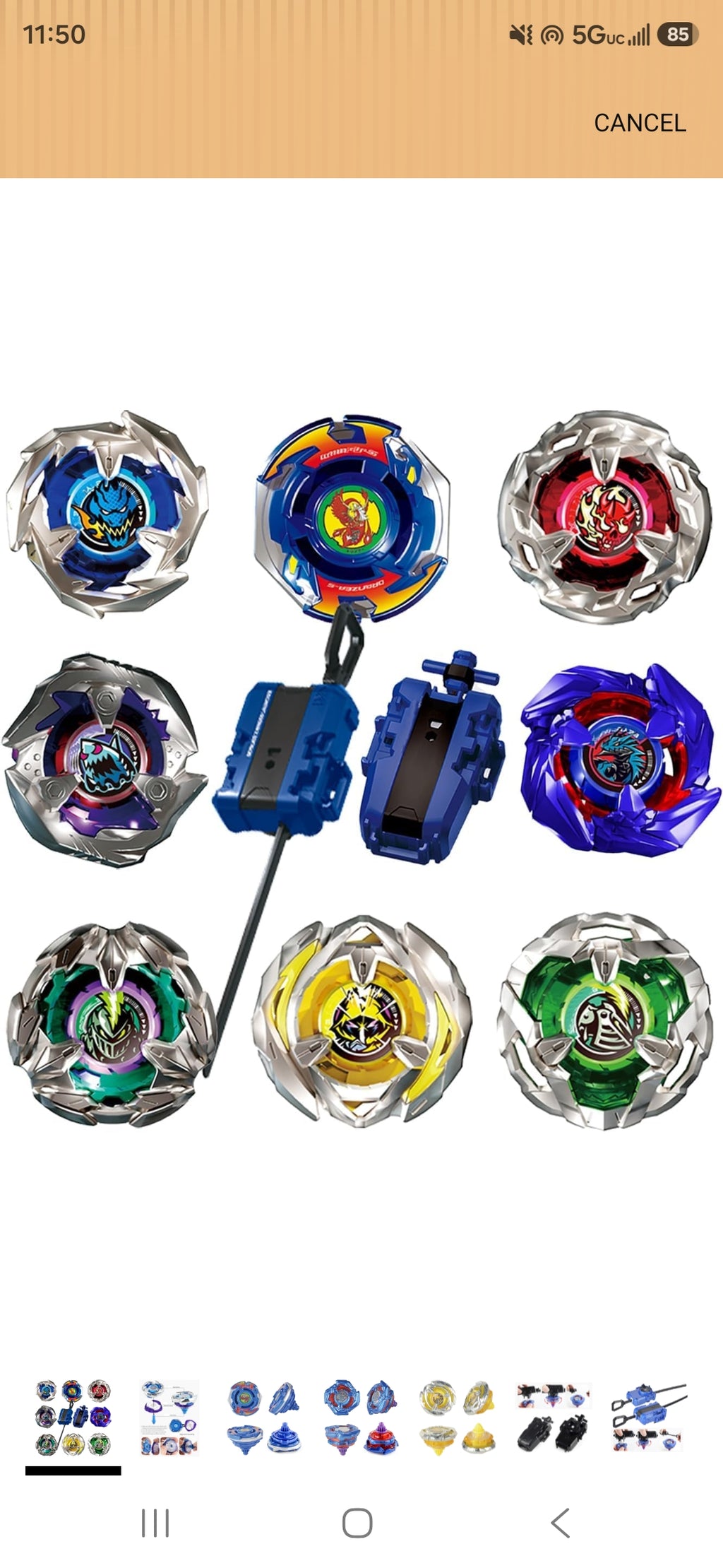 ASVEXKW Battling Set, Spinninning Top Burst Boy Combat Battling Game Set, Spinning & Launchers, Greats Birthday Gift for Boys, 8 & 10 Spinning Tops (08)